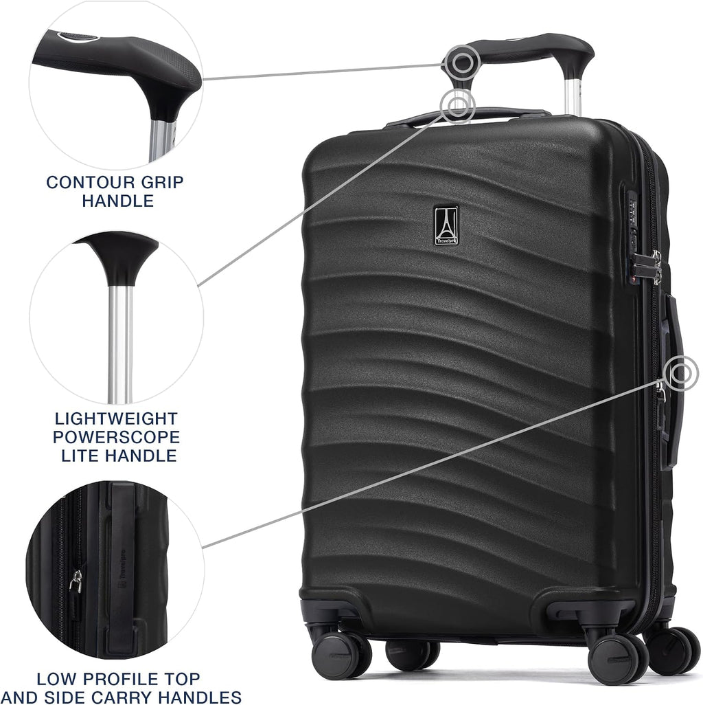 Travelpro Maxlite Air V2 - Bolso de mano extensible rígido, negro, 20