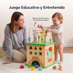 OOOK Cubo de actividades grande 5 en 1, cubo de actividades con temática