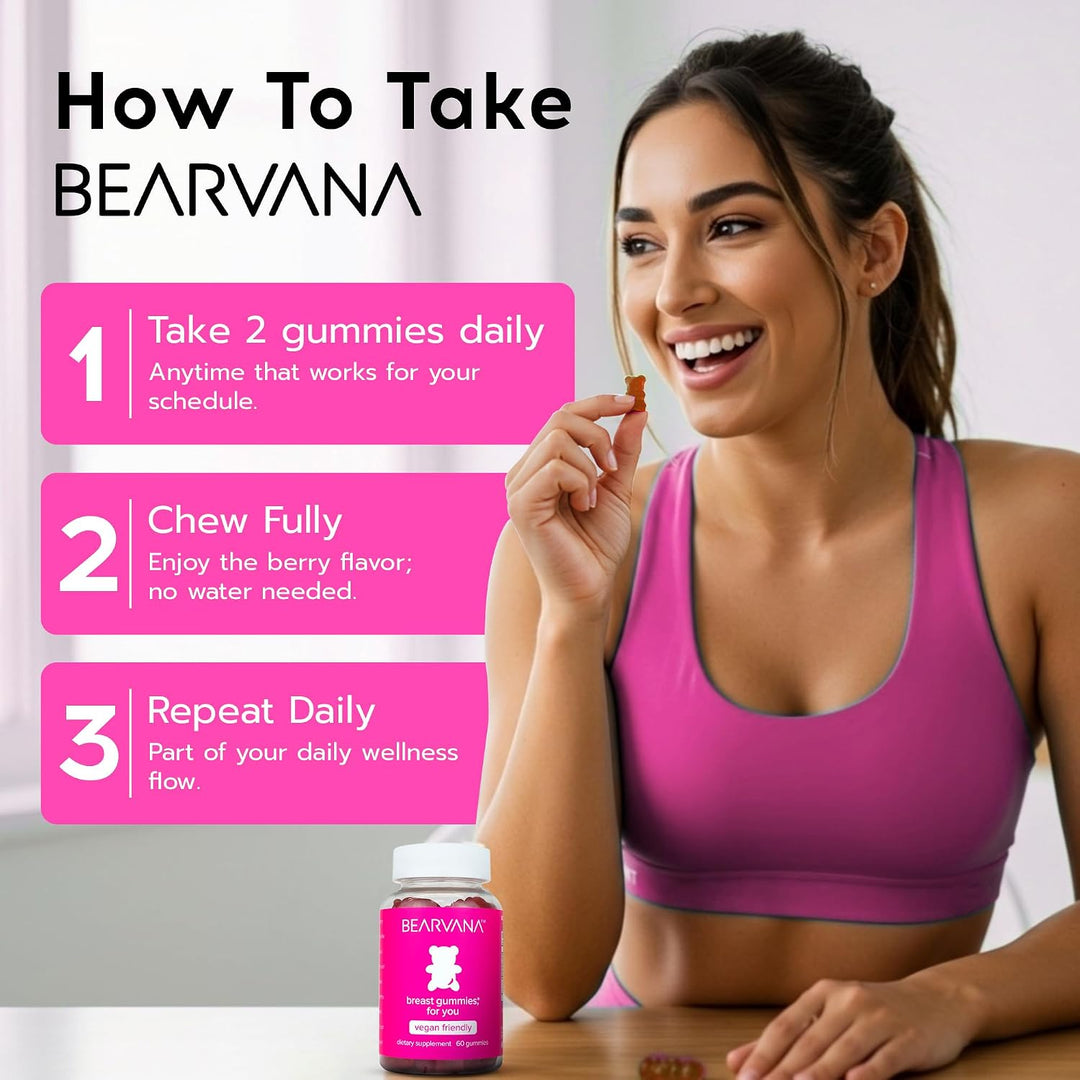 BEARVANA Gummies for You Herbal Pink - Suplemento para mujeres - De...