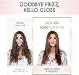 ELLA BELLA® Secador de pelo iónico profesional con difusor \u2022 S...