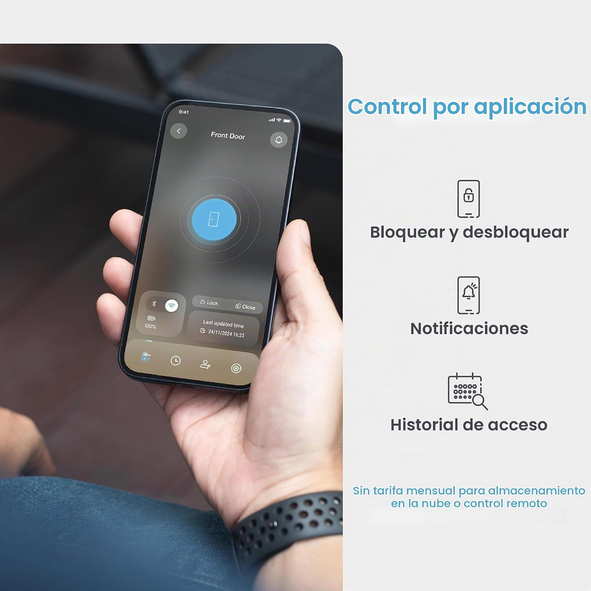 Lockly PIN Genie Pro Zeno Series - Cerradura inteligente con llave Apple
