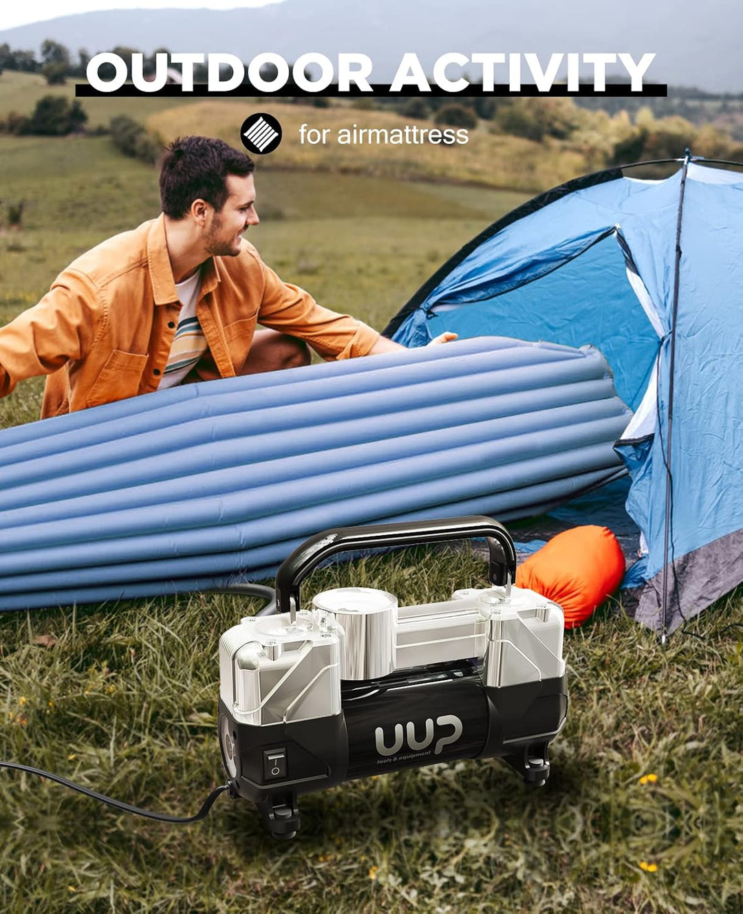 UUP Inflador de Neumáticos Compresor de Aire, 150PSI 12V CC Bomba d...