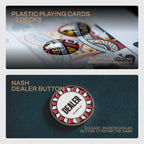 SLOWPLAY Nash Juego de Fichas de Póker 500 PCS con Estuche, Fichas de Arcilla de 14 Gramos