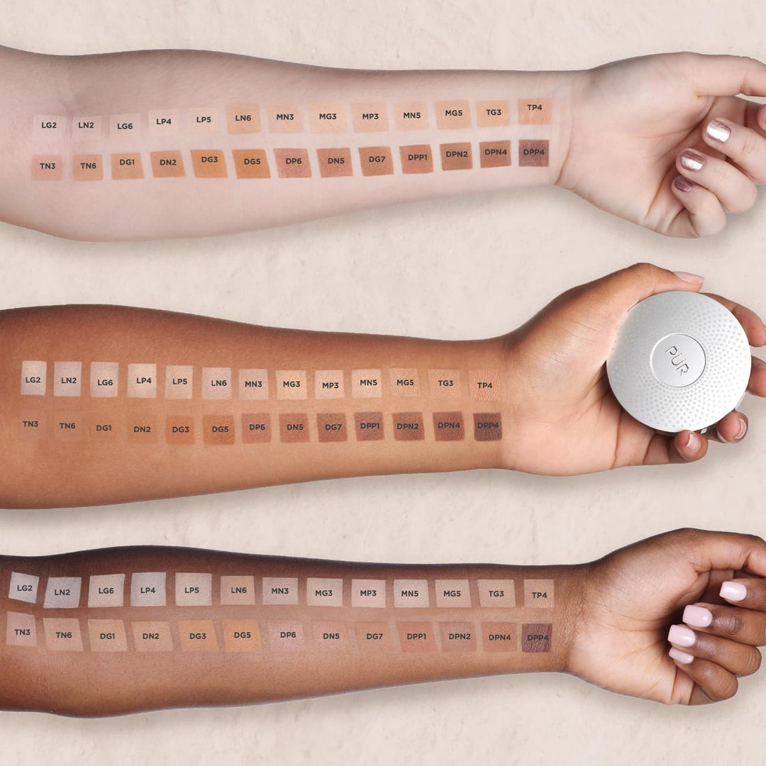 PÜR MINERALS Base de Maquillaje Mineral Prensada 4 en 1 en Polvo co...