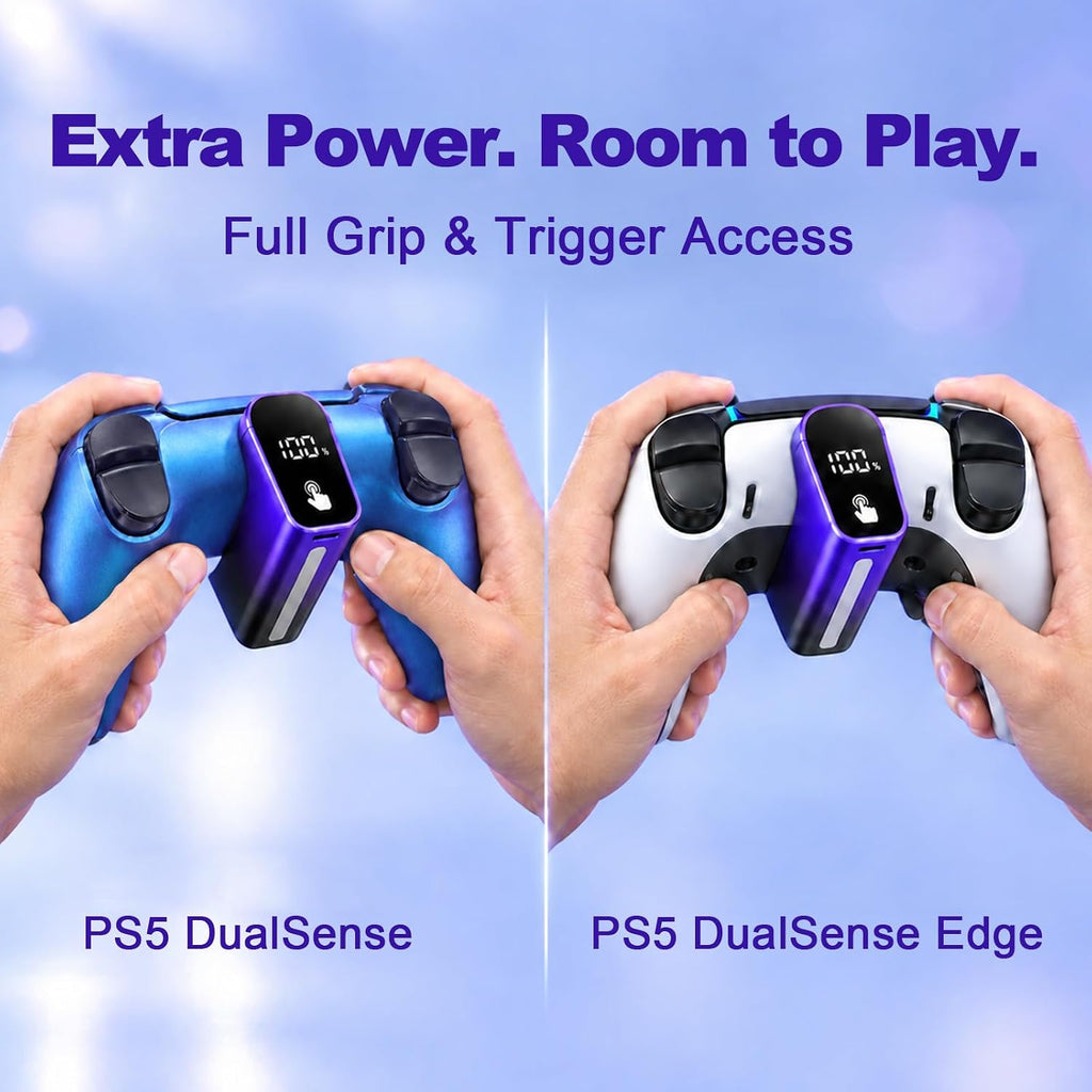 Cargador inalámbrico para controlador PS5 con pantalla digital LED, Chroma