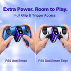 Cargador inalámbrico para controlador PS5 con pantalla digital LED, Chroma