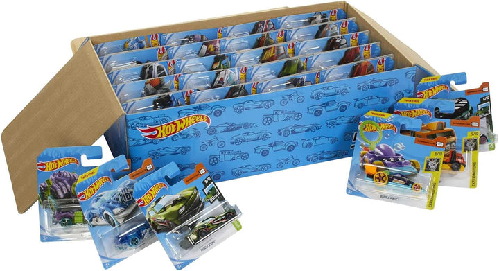 Hot Wheels Coches y Camiones de Juguete, paquete de 50 vehículos a...
