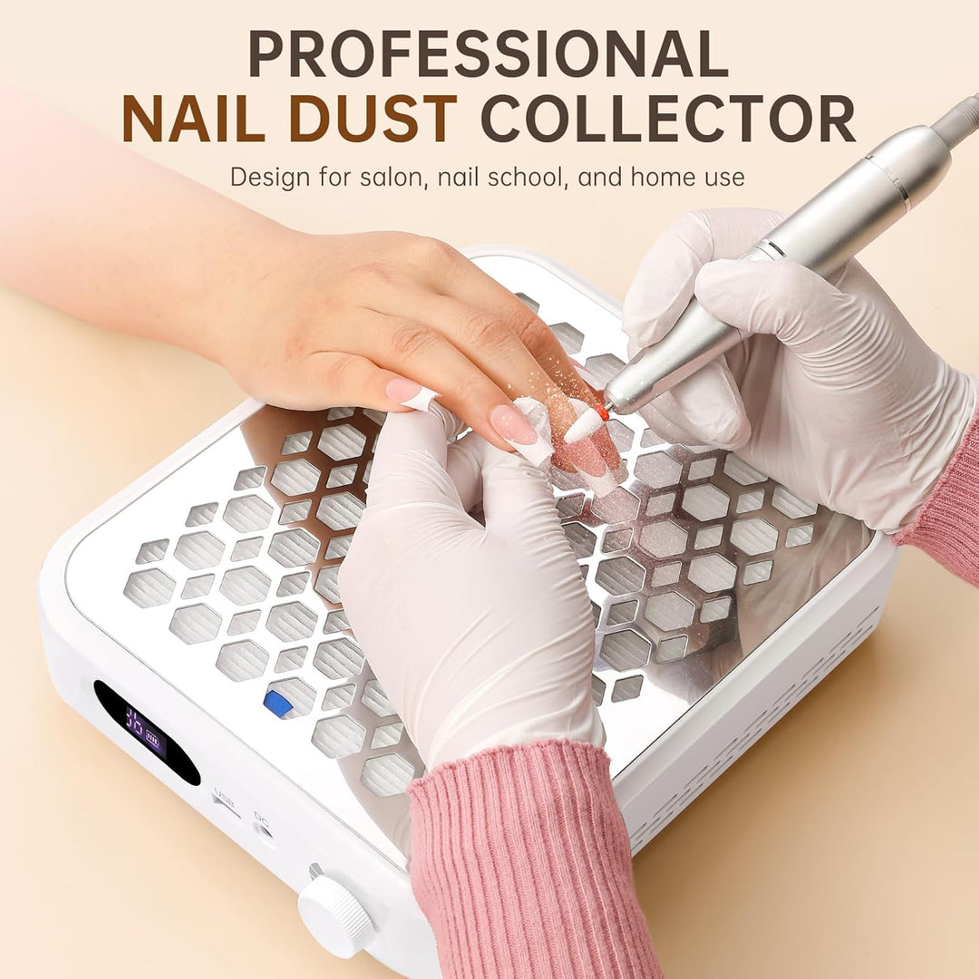 CHRISTINE SHELLY - Colector de polvo de uñas recargable, colector d...