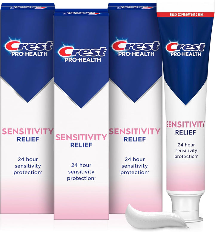Crest Sensitivity - Pasta de dientes de 4.8 onzas (paquete de 3), a...