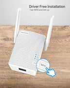BrosTrend Puente WiFi de doble banda 1200Mbps, convierta dispositivo con