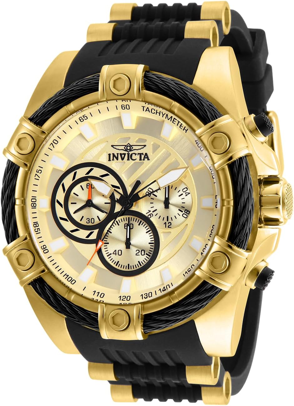 Reloj analógico de cuarzo Invicta para hombre modelo 25523 Bolt color negro