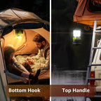 Lámpara LE Luz LED portátil de 1000 LM, atenuable, linterna para acampar de 4 modos, resistente al agua, lámpara que funciona a batería para el hogar, jardín, exteriores, senderismo, pesca, emergencias