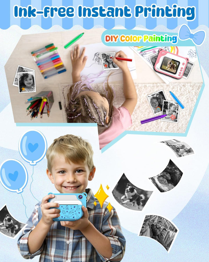 Cámara de impresión instantánea para niños, cámara de impresión ins...