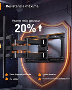 Perlegear Soporte de pared grande de movimiento completo para televisores