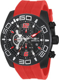 Invicta Reloj de cuarzo rojo con pantalla analógica 22810 Pro Diver para hombre