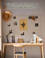 Tablero de anuncios de fieltro y tablero de corcho alternativo 48