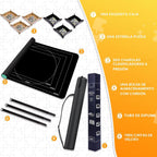 Pohxev - Tapete enrollable para rompecabezas, almohadilla portátil ahorradora de 48" x 31" para hasta 2000 piezas, alfombrilla enrollable para rompecabezas con parte inferior de goma antideslizante y