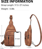 MASINTOR Bolso bandolera para mujer, cangurera cruzada, mochila tipo