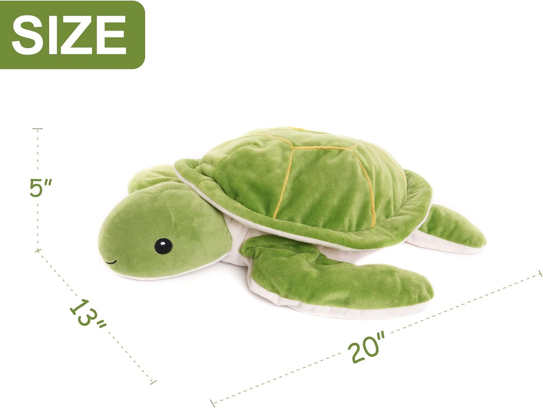WEIGEDU Peluche de tortuga marina con peso, 20 pulgadas, 2.3 libras...