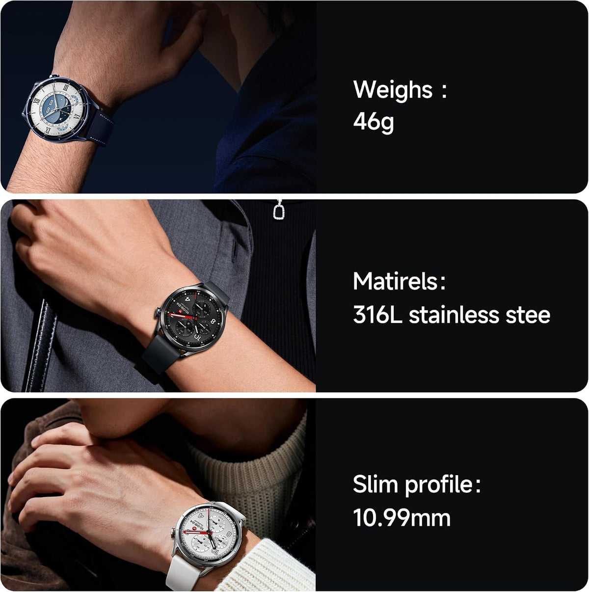 XIAOMI Reloj S5 1.811 in Reloj Inteligente Presión Arterial Frecuencia