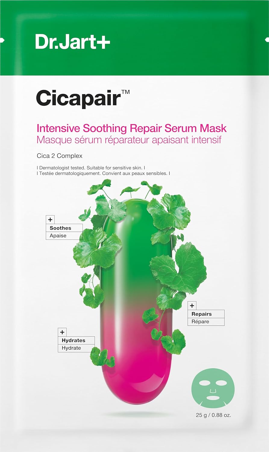 Dr.Jart+ Cicapair Sensitive Skin Serum Mascarilla facial coreana pa...