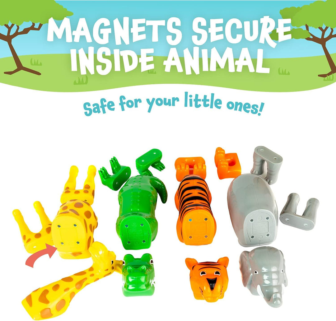 Juego magnético de juguete de animales de la selva para