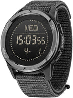 CakCity Relojes tácticos para hombres, relojes deportivos militares con caja de fibra de carbono, reloj ligero impermeable para mujeres/hombres, relojes digitales con brújula, contador de pasos