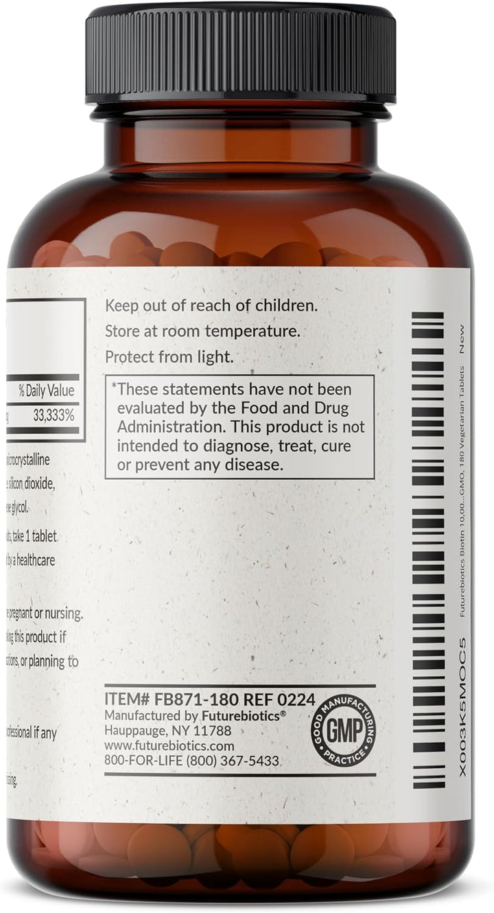 Futurebiotics Biotin 10,000 comprimidos de alta potencia MCG apoyan...