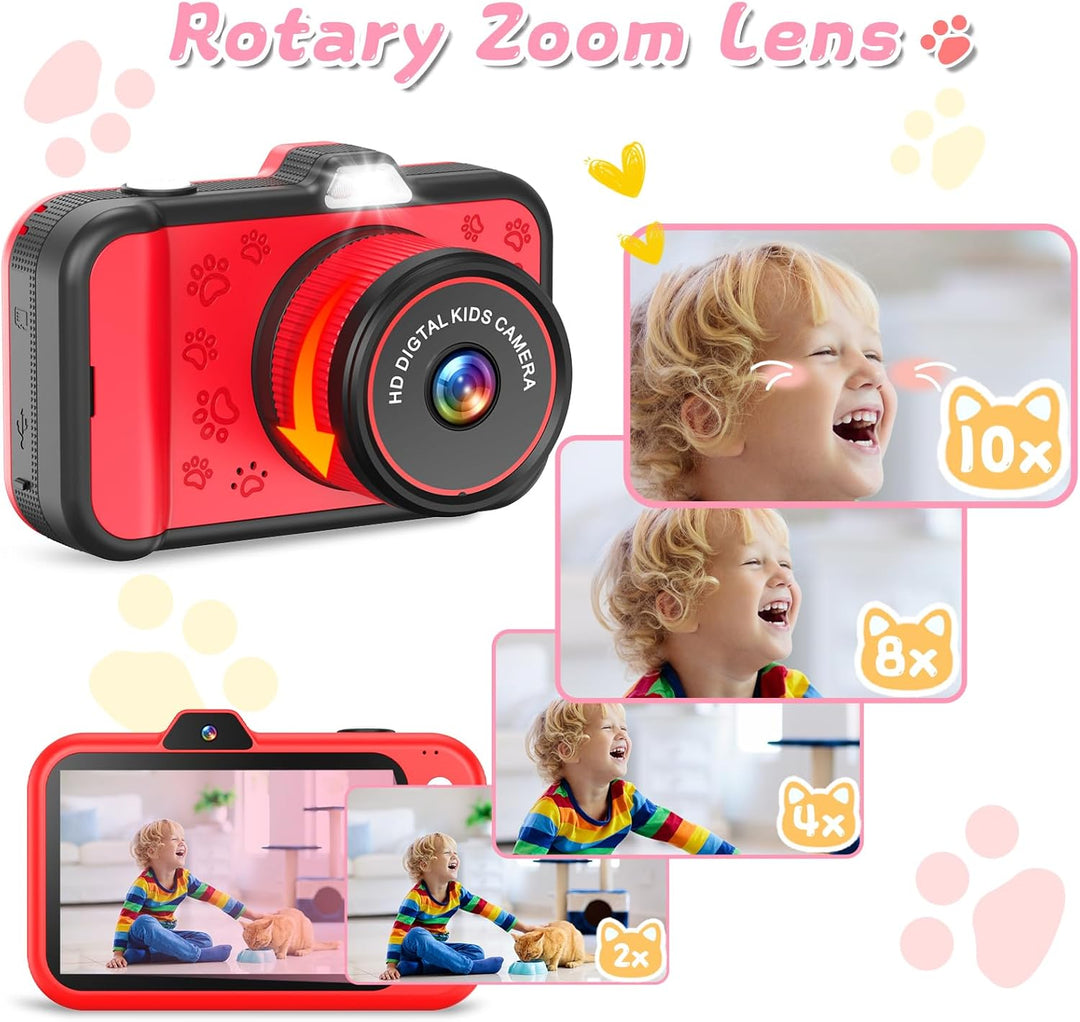 Cámara para niños de CHAKEYAKE, cámara digital para niños pequeños...