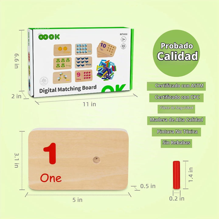 TOOKYLAND Tabla de Clavos Juguetes para Niños Pequeños, Juguetes de...