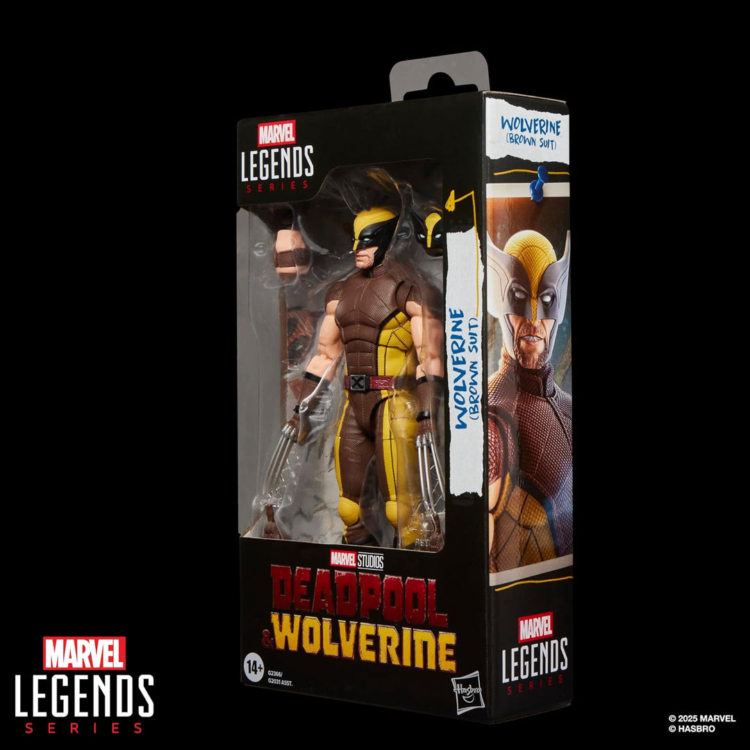 Marvel Legends Serie Wolverine (traje marrón), figura de acción de...