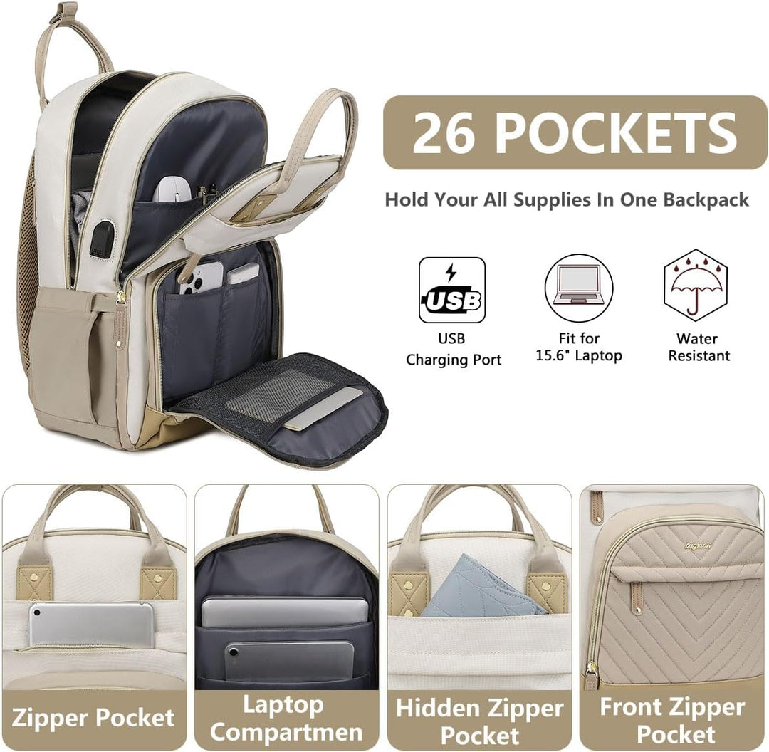 Mochila para Mujeres Bolsa para Laptop: Mochilas de Viaje de Trabaj...