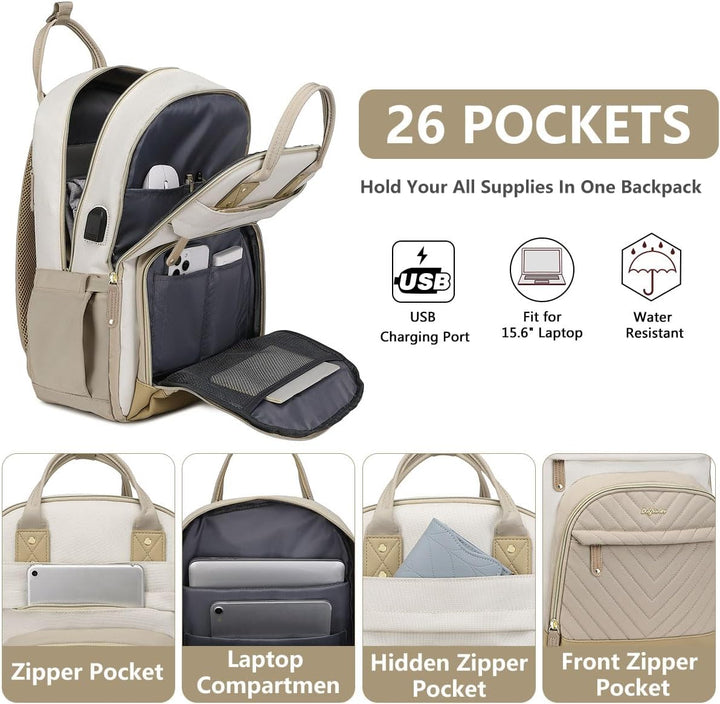 Mochila para Mujeres Bolsa para Laptop: Mochilas de Viaje de Trabaj...
