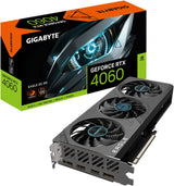 GIGABYTE - Tarjeta gráfica GeForce RTX 4060 Eagle OC 8G, 3 ventilad...