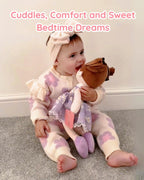 LeyaDoll Muñeca de bebé suave de felpa (40,6 cm), Daisy Girl-púrpura