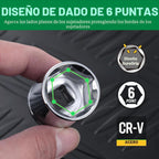 Juego de llaves de vaso SK de 3/8", enchufes SAE, 13 piezas, 1/4" a 1"