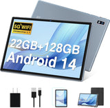DEERTiME Tablet Android 14 Tablets 10.1 pulgadas con 22GB RAM 128GB...