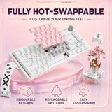 Gaozen Teclado mecánico para juegos FURYCUBE 68% con retroiluminaci...