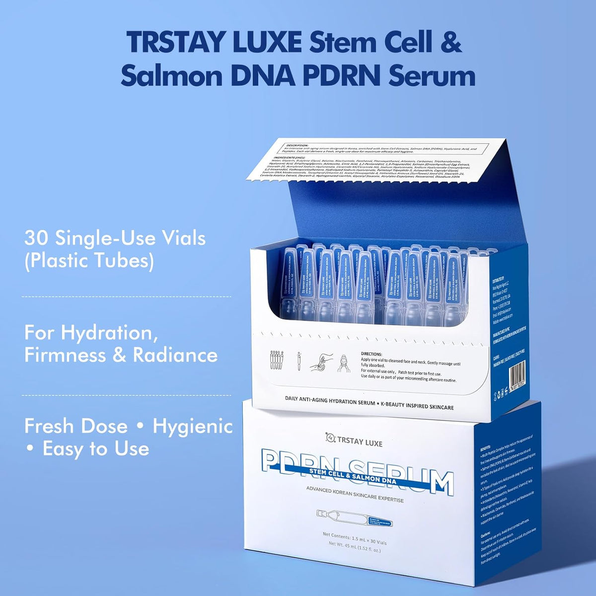TRSTAY LUXE Suero de Células Madre y ADN de Salmón PDRN \u2013 Suer...