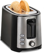 Hamilton Beach Tostadora de 2 rebanadas con ranura extra ancha con botones