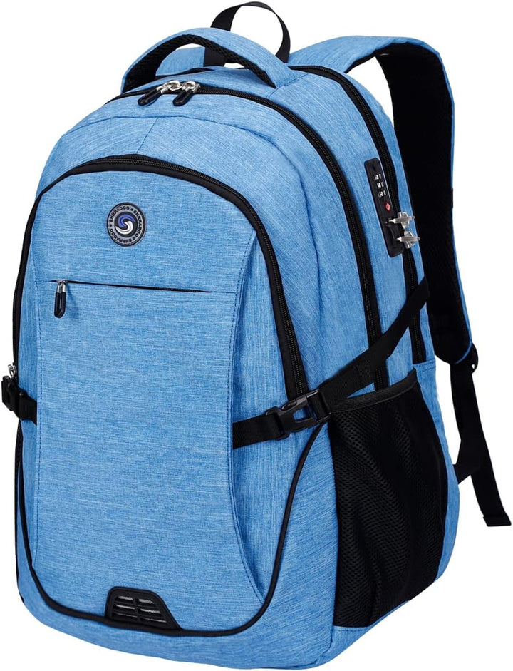 Mochila antirrobo para portátil con carga USB compatible con portát...