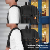 MOSISO Mochila de viaje de 40 L para hombre, mochila grande con pue...