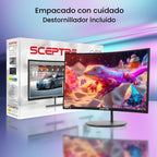Sceptre - Monitor curvo Prime de 27 pulgadas hasta 100Hz 1080p HDMI...