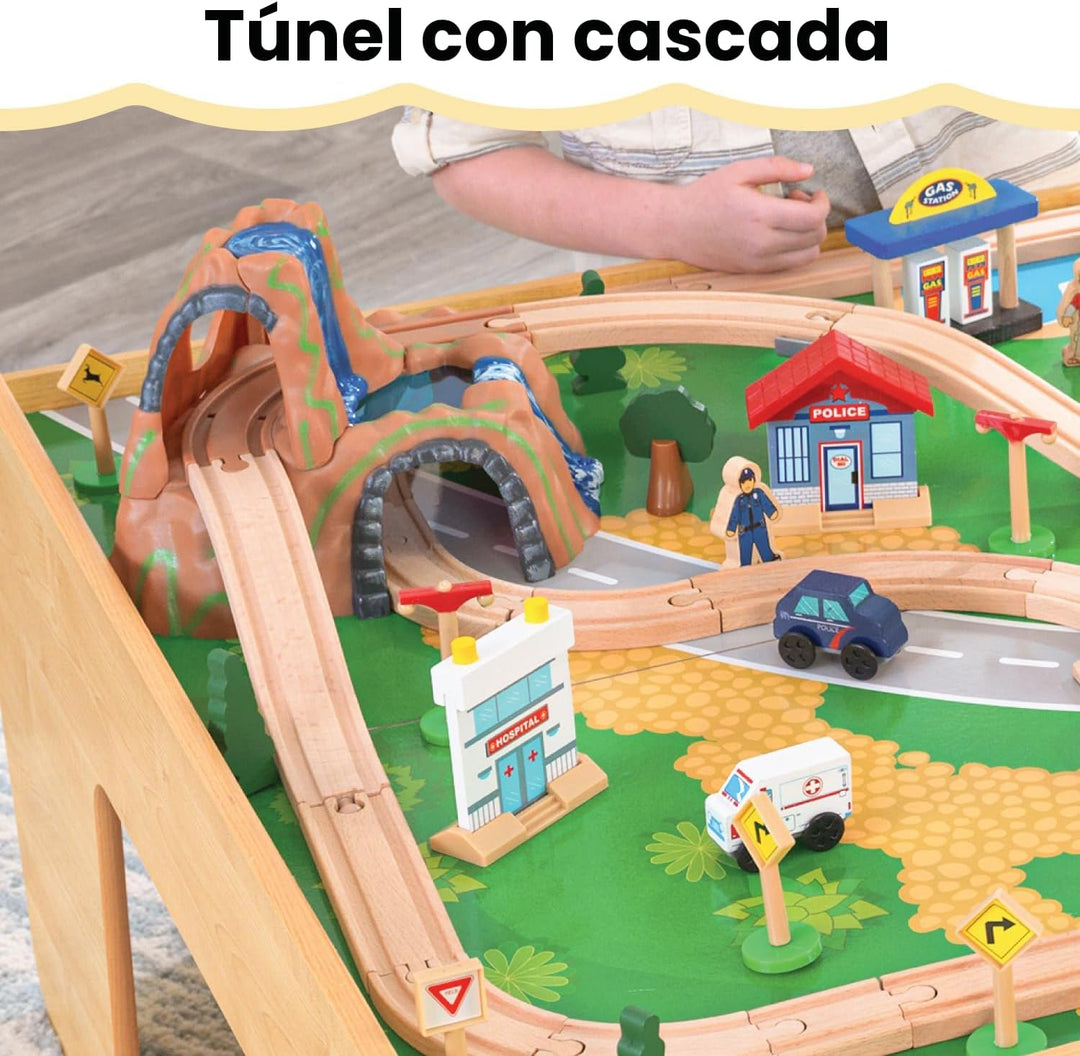 KidKraft, Mesa y Set de Tren de cataratas