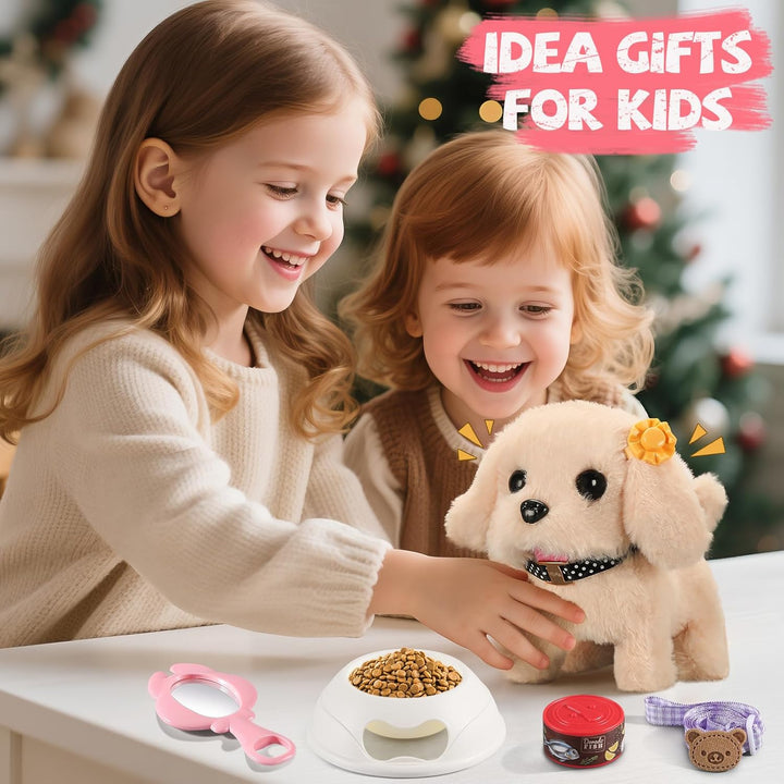 Vanvimen 16 piezas de juguetes de perro robot para niñas, juguetes...