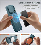 SURITCH para iPhone 18 Pro Case para MagSafe, Cobertura de Cámara, Lake Green