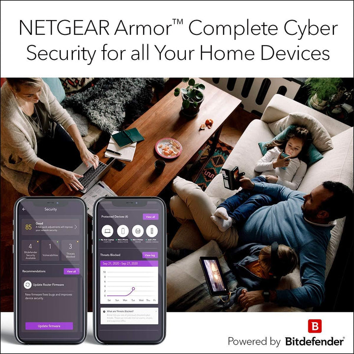 NETGEAR Nighthawk 5-Stream AX5 WiFi 6 Router (RAX43) AX4200 Velocid...