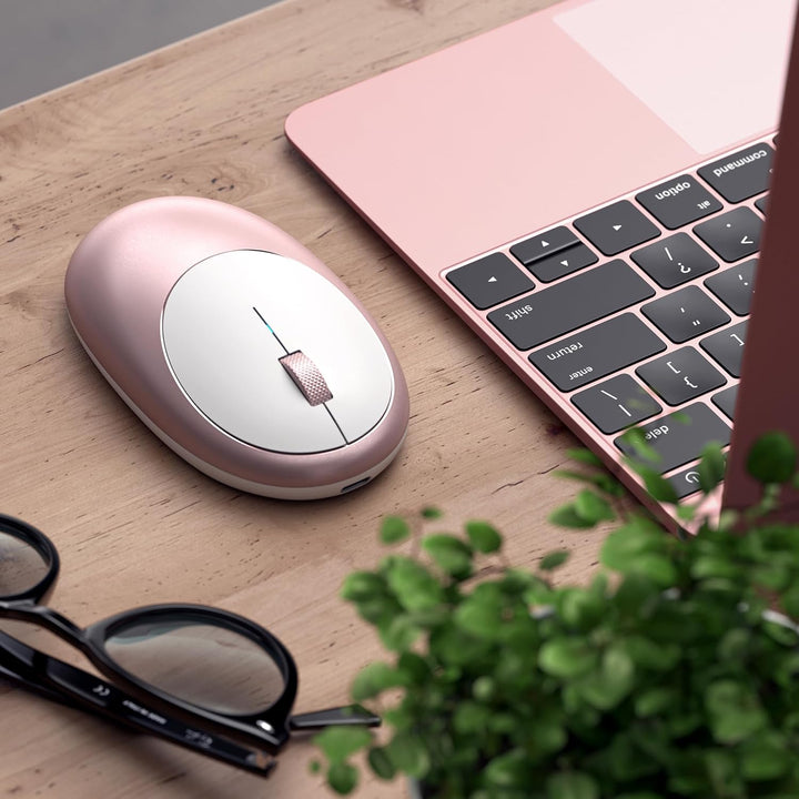 Ratón inalámbrico Bluetooth Satechi M1, recargable USB-C, compacto...