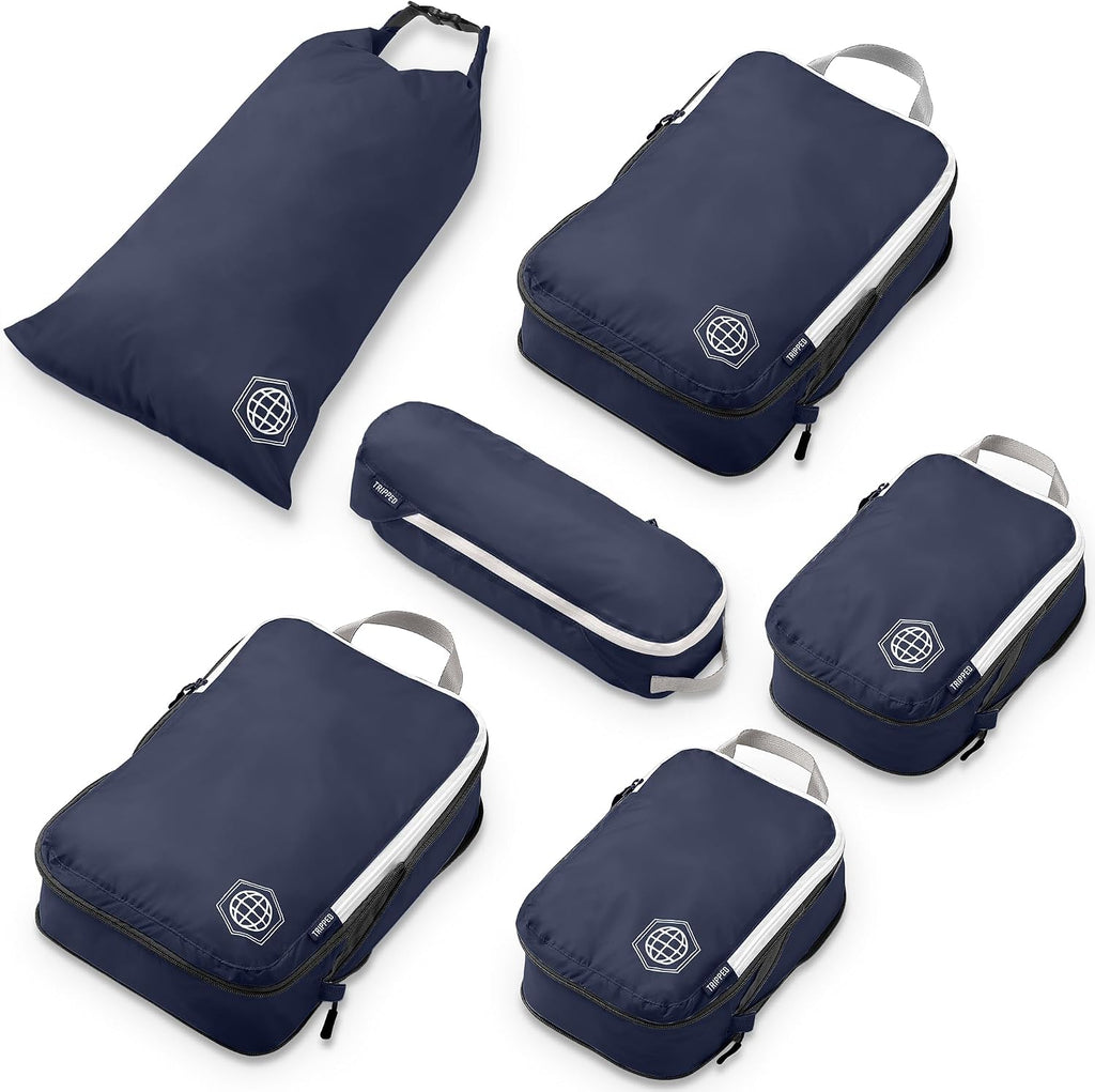 TRIPPED Travel Gear Paquete de 6 cubos de compresión para equipaje de mano