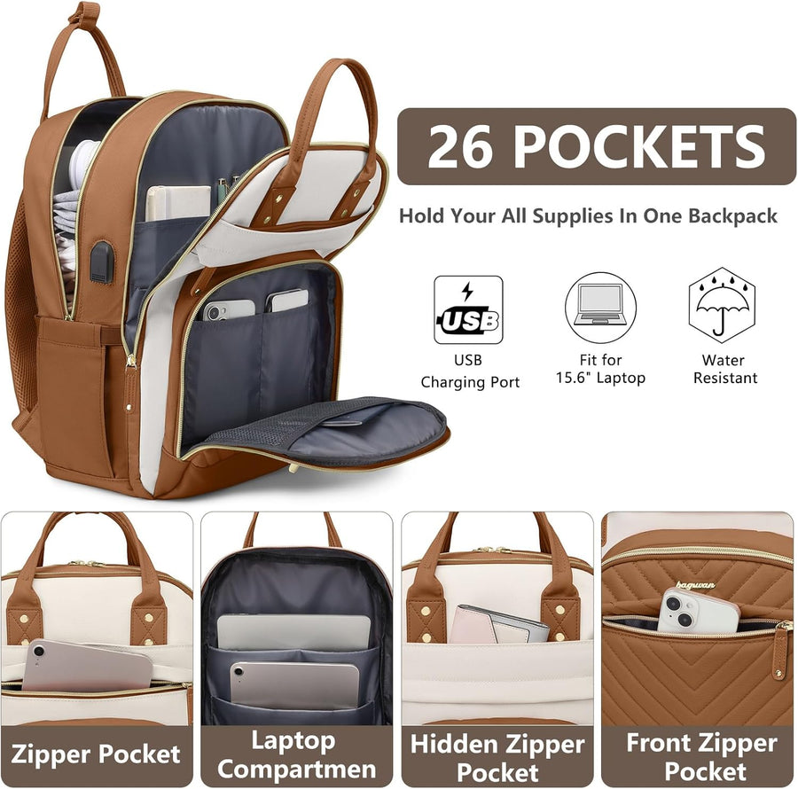 Mochila para laptop para mujer, mochila de trabajo: mochilas univer...